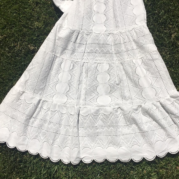 All white lice detail long dress…. - Picture 5 of 11